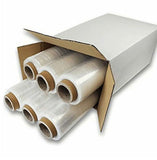 "18 Rotoli di Film Estensibile Trasparente Manuale 2,4 kg – Alta Resistenza per Pallet e Imballaggi Professionali"