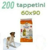 200 TAPPETINI ASSORBENTI 60x90 BASIC - Traverse Assorbenti per Cani lettiera