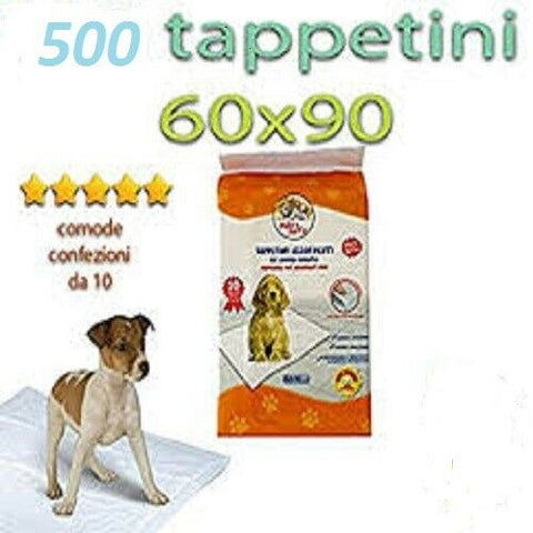 500 TRAVERSE ASSORBENTI PER CANE 60x90 CM TAPPETINI IGIENICI CUCCIOLI