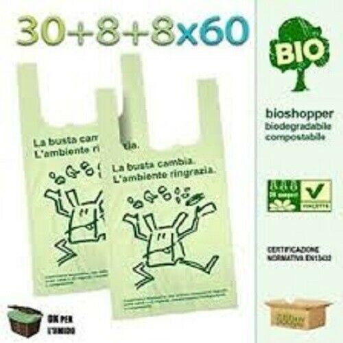 500 Shoppers Biodegradabili 30x60 MAXI 7 Kg di Sacchetti a Norma - Bus –  INGROCARTSTORE