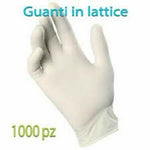 1000 GUANTI IN LATTICE - TAGLIA M - BIANCHI POCA POLVERE LATEX - MEDICO