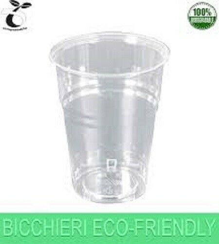 1500 BICCHIERI BIODEGRADABILI Compostabili Monouso 200cc KRISTAL Trasp –  INGROCARTSTORE