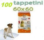 100 TRAVERSE ASSORBENTI PER CANE 60x60 CM TAPPETINI IGIENICI - CUCCIOLI